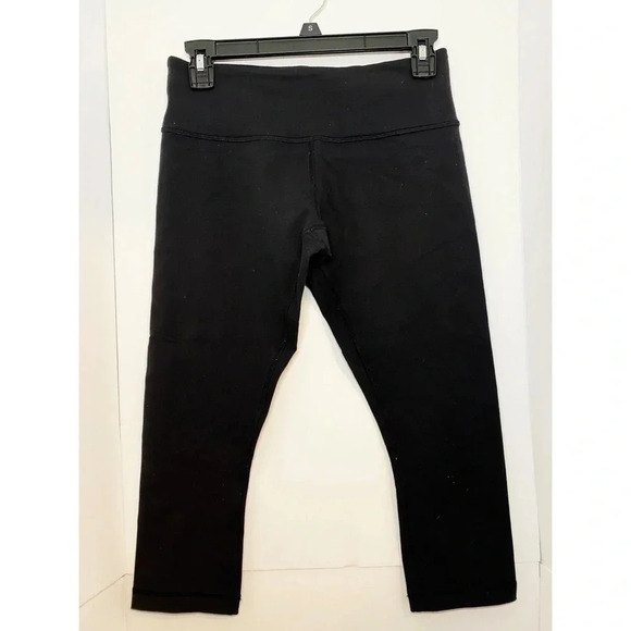 Lululemon Black Leggings Sz 6 - Picture 1 of 5